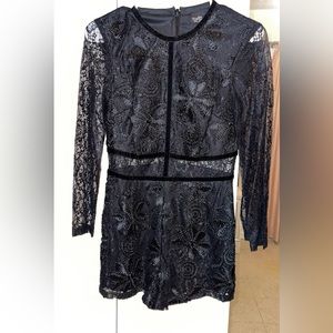 Topshop “Cornelli” Lace Playsuit